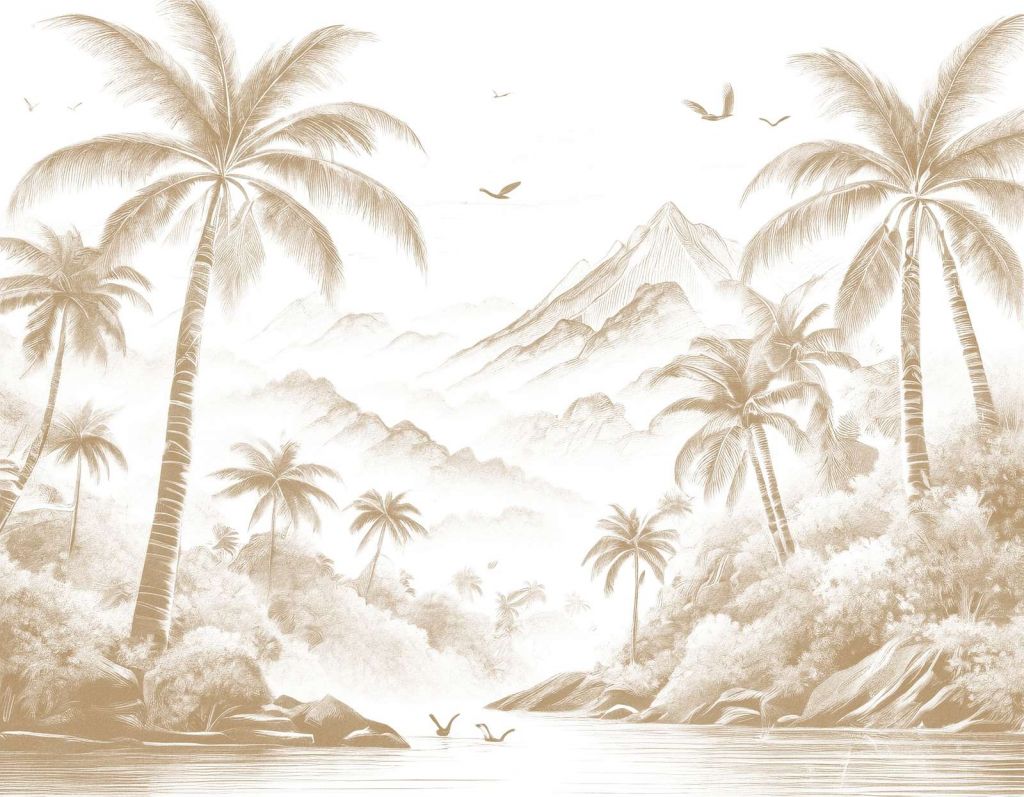 Spokojna Zatoka Palmowa, taupe
