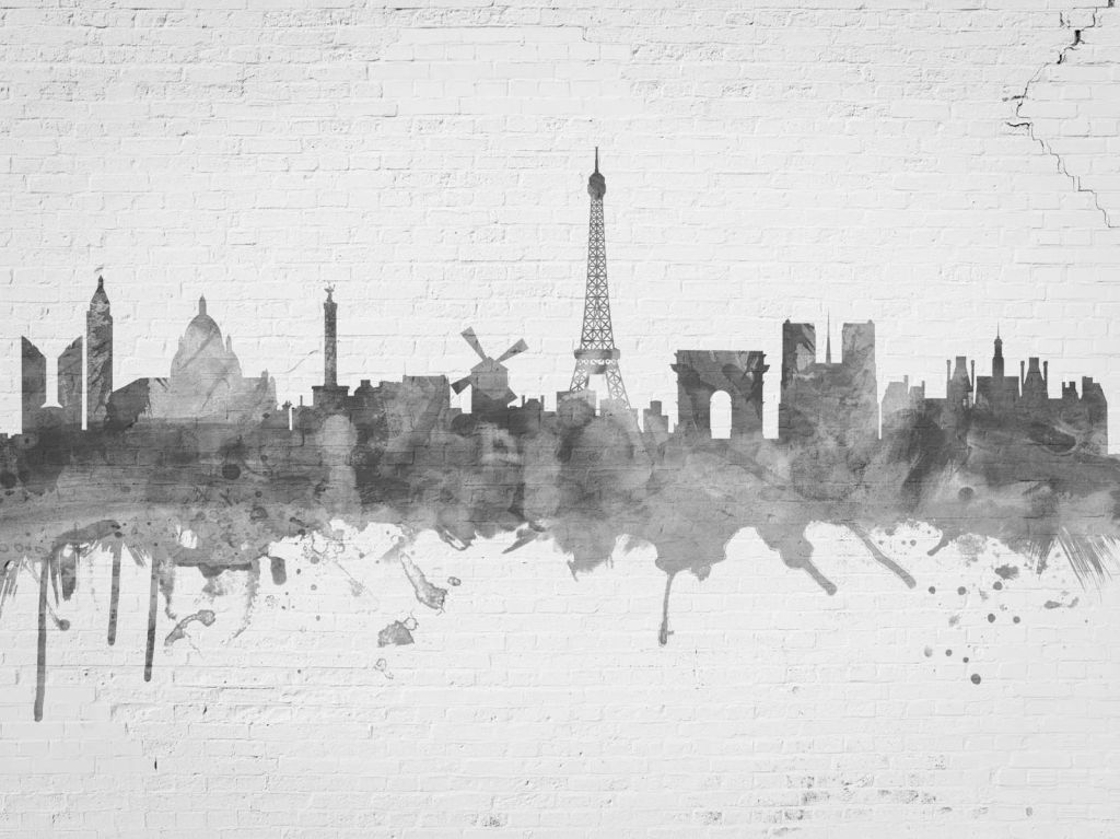 Akwarela panorama, Paryż